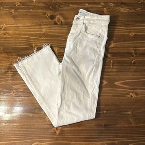 Zara Straight Leg Ankle Jeans
